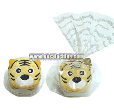 Cartoon Tiger Cake Towel