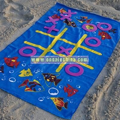 Tic Tac Toe Beach Towel Game