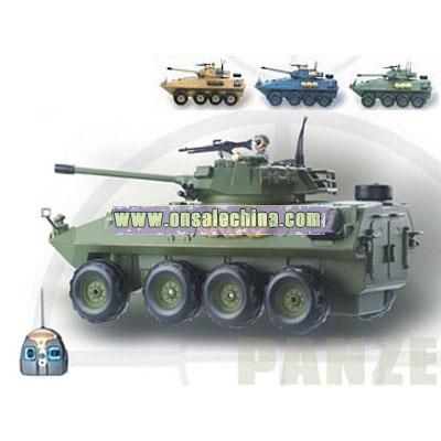 R/C Armored Car Which Can Shoot Water