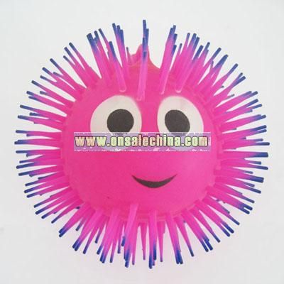 6.5'' Two-tone Smile face puffer ball