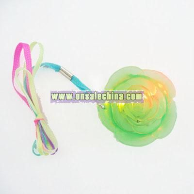 Flashing Rose necklace toy with cord