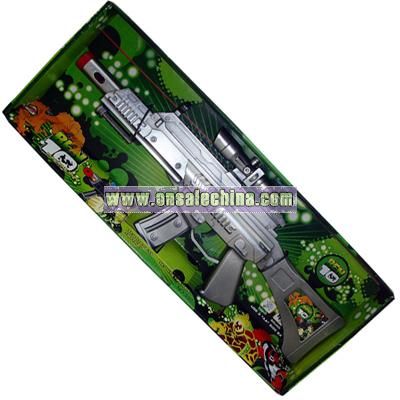 Battery Operated Toy Gun With Light And Sound