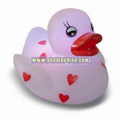 Flashing Rubber Duck with Paulette Inside