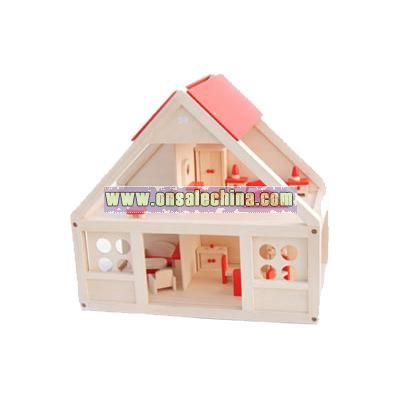 Wooden Toys-Wooded Doll's House