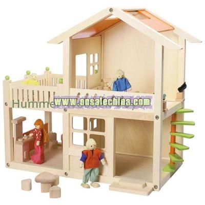Wooden Dollhouse Furniture Sets on Wooden Dollhouse Set