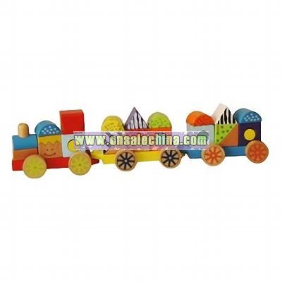 Wooden Blocks Train