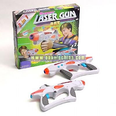 2 in 1 Infrared Super Laser Gun Set