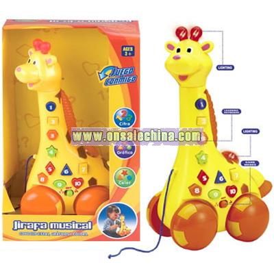 Giraffe Toy with Batteries Spainish/English