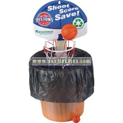 Basketball Board With Waste Bin