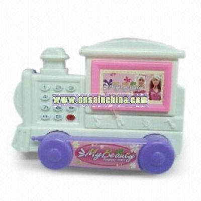 Plastic Promotional Telephone Train Toy with Light & Music
