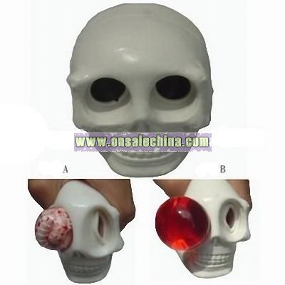 TPR Soft Toy-Skull Squeezable Pl