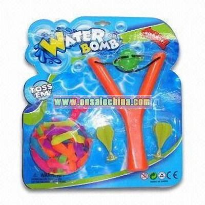 Water Bomb Toy Weapon with V-shape of Slingshot