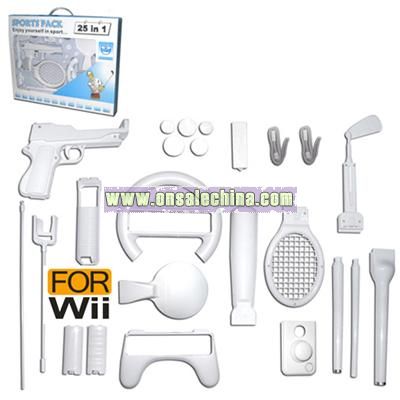 25 in 1 Sports Pack for Wii Video Game Accessories