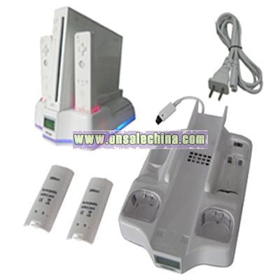 Charger Stand Aircraft Carrier for Wii Console Video Game Accessories