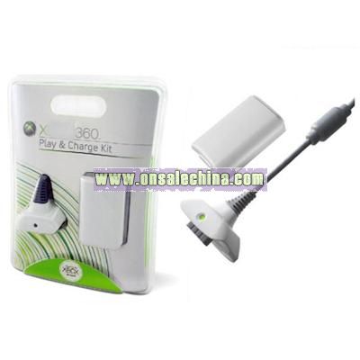 Charge Cable & Battery Pack for xBox360