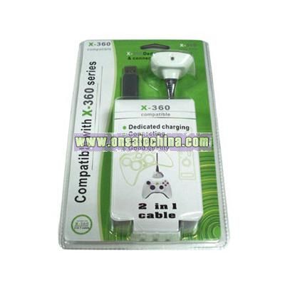 Data and Charger Cable for xBox360