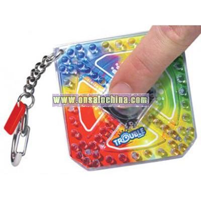 Trouble Game Keychain