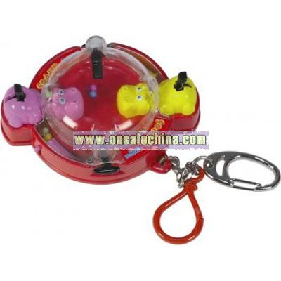 Hungry Hungry Hippo Game Keychain & Keyring