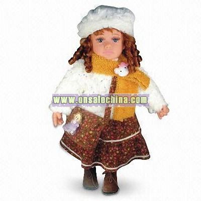 Standing Doll with Bag and Fashion Hair