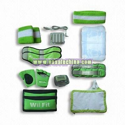 15-in-1 Kit for Wii Fit with Carry Bag Silicon Case and More