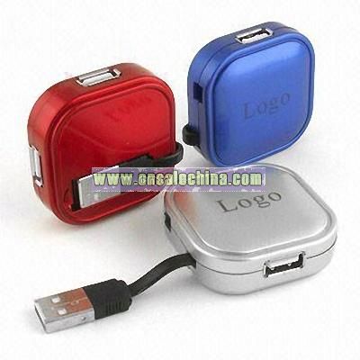 USB Flash Drive with Hub and 8GB Maximum Capacity