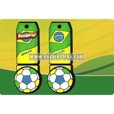 Brasil Soccer USB Flash Drive