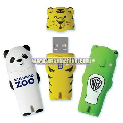 Animal Shaped USB Drives, Panda , Tiger, Frog