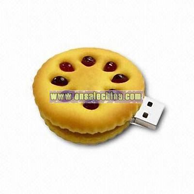 Biscuit Shaped USB Flash Drive