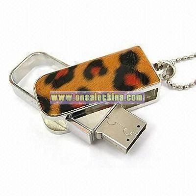 leopard Swivel USB Flash Drives