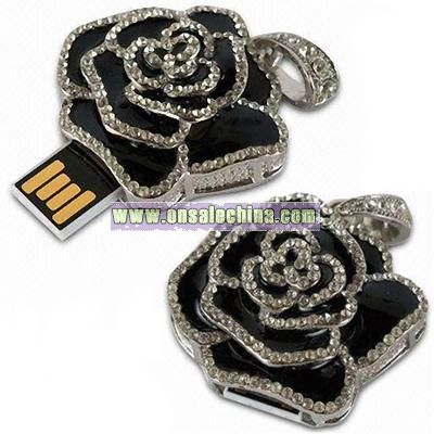 Diamond Rose USB Flash Drive