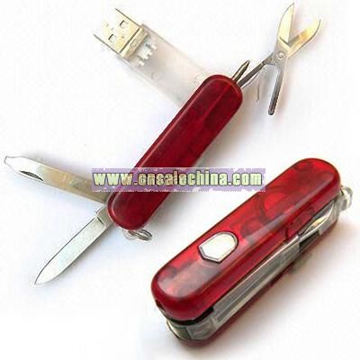 Swiss Knife Design USB Flash Drive