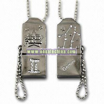 USB Necklaces Flash Drive with Horoscope Series