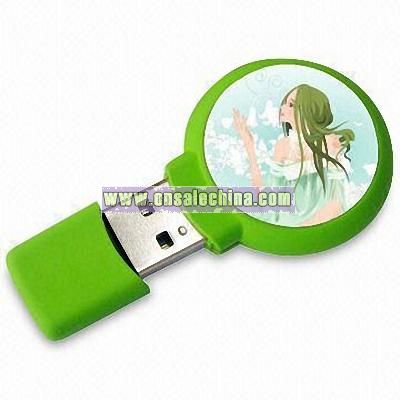 USB Flash Drive with Dome Stickers