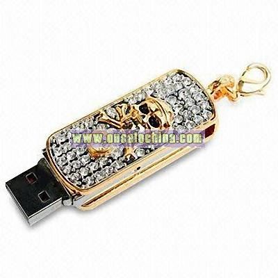 Diamond Death's Head USB Flash Drive