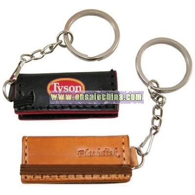 USB Flash Drive-Style Leather Case
