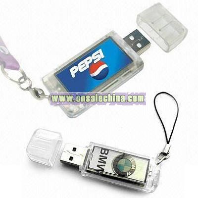Solar LCD Flashing USB Memory Drive