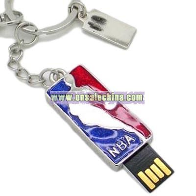 Promotional Key Ring USB Flash Memory Drive