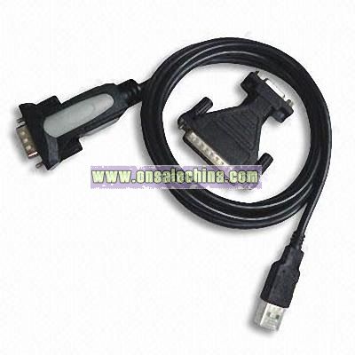 USB 2.0 to RS232 Cable with Remote Wake-up and Power Management