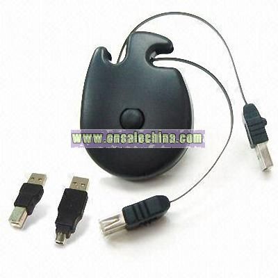 Retractable USB Cable with Multiple Color Selection