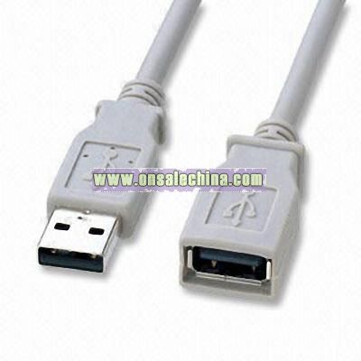 USB AM to AF White Cable