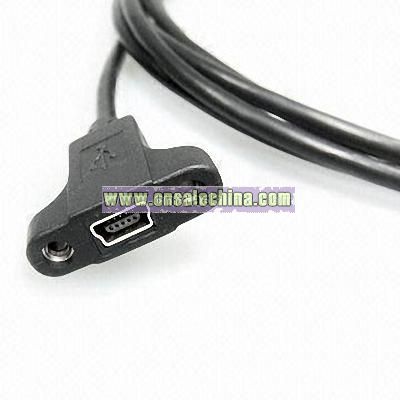 Mini USB 5p Male to Female Cable in U Type