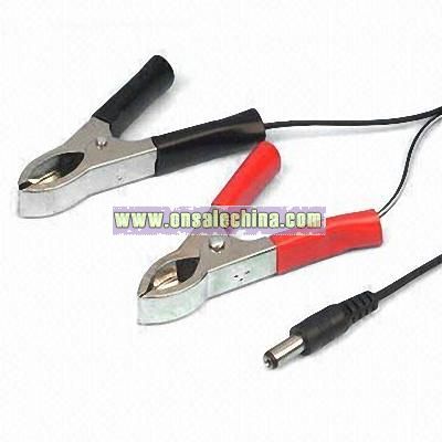 USB Cable with Red/Black DC Clamp