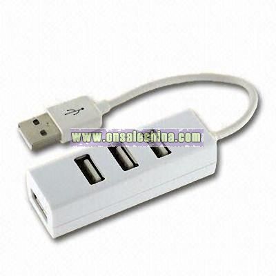 Mini USB 4-port Hub with Plug-and-play