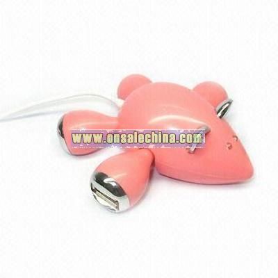 Mouse Design 4-port USB HUB