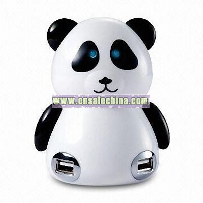 Cute Mini Panda 4-port USB HUB