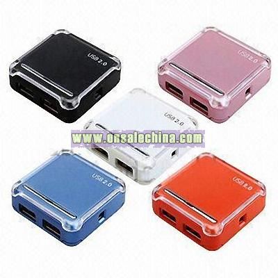 4-port Light Weight USB 2.0 Hub with Over Current Protection