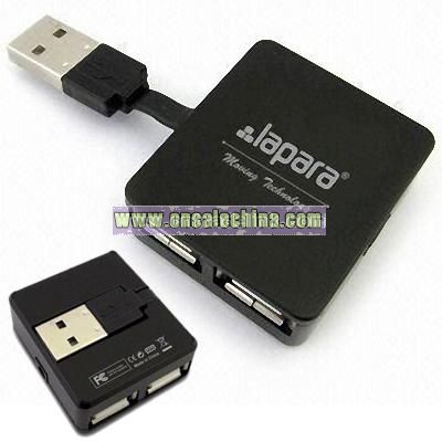 Mini USB 2.0 4-port Hub with Bus Power