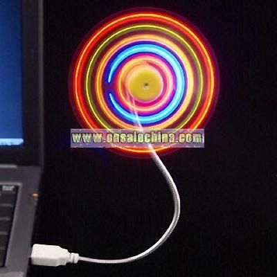 7 Color Flashing USB LED Fan