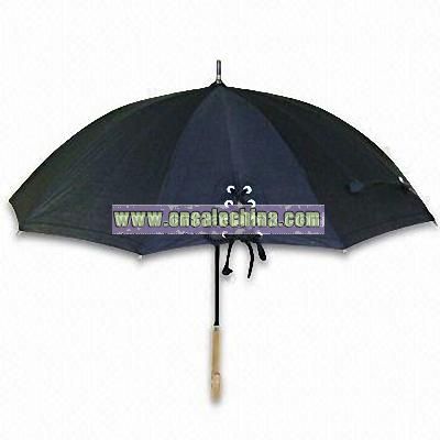 Corset Umbrella with Wooden Crook Handle