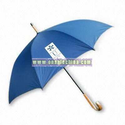 Promotional Umbrella with Wood Finish Handle